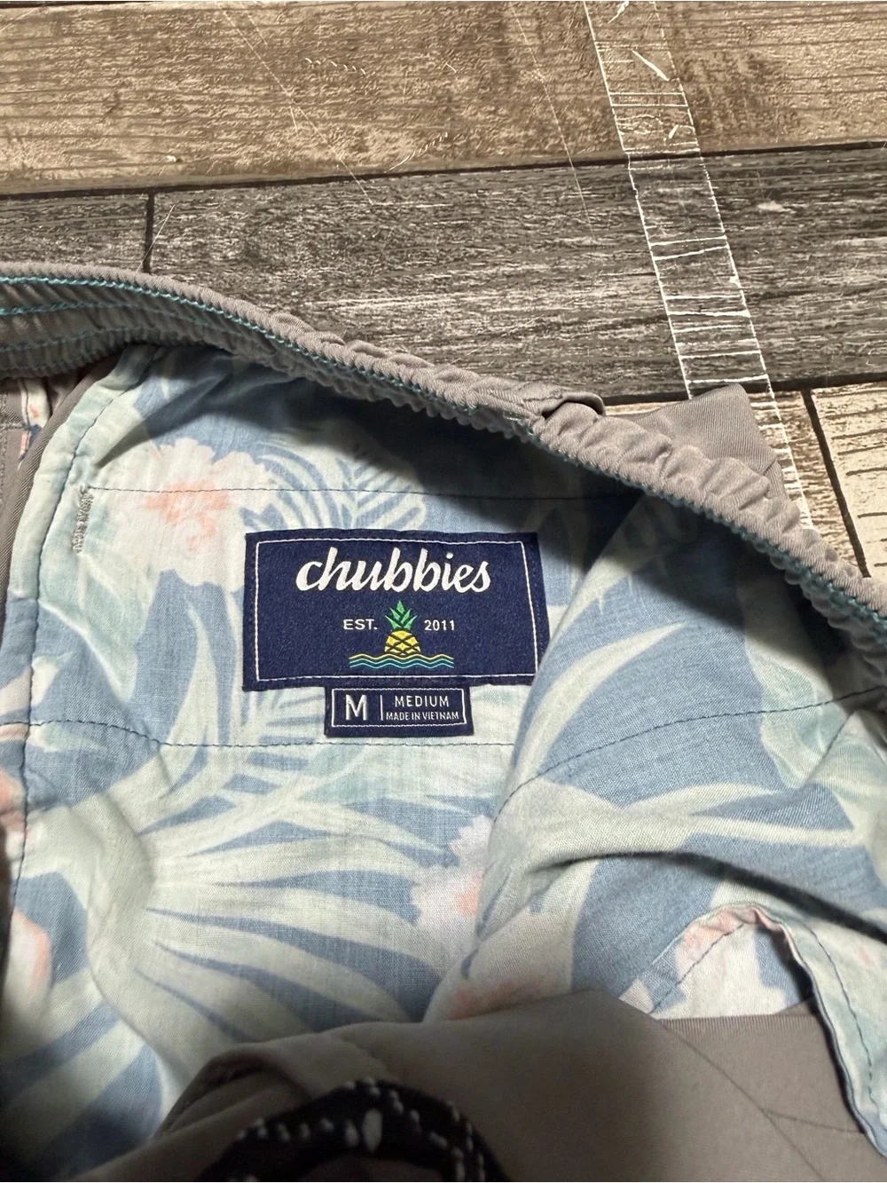 Chubbies Everywear Pants Men’s M Gray Stretch Drawstring Chino (Inseam 29)